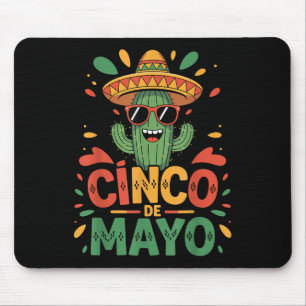 Mousepad Engraçado Cactus E Sombrero Cinco De Mayo Cactus S