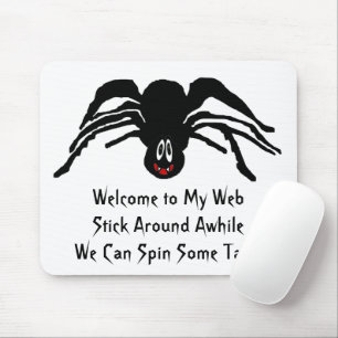 Mousepad Engraçado Cartoon Aranha Negra Viúva Negra do Dia 