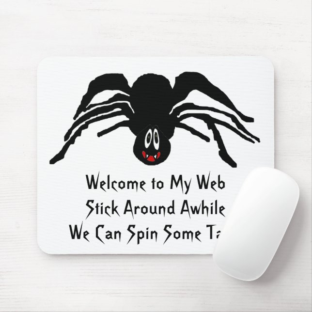 Mousepad Engraçado Cartoon Aranha Negra Viúva Negra do Dia  (Com mouse)
