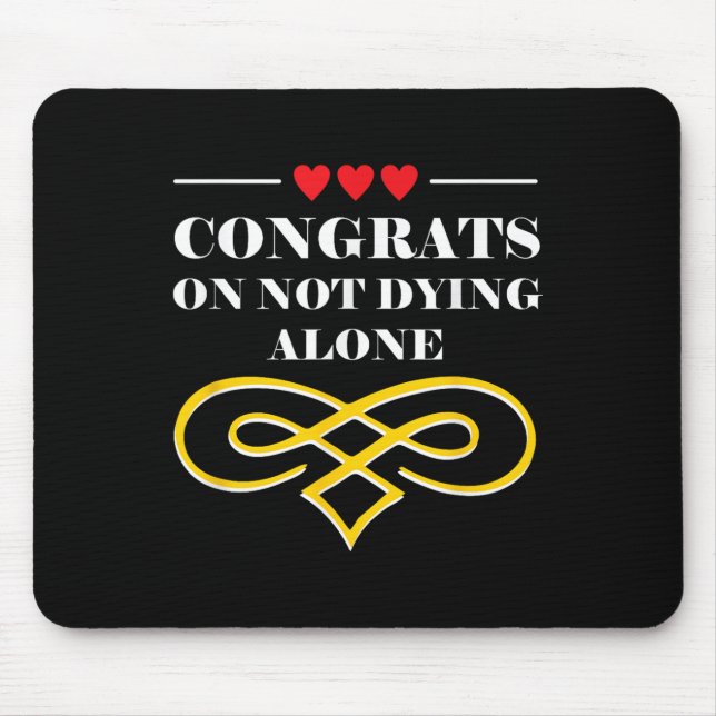 Mousepad Engraçado Casamento Sarcástico Noiva E Casamento (Frente)