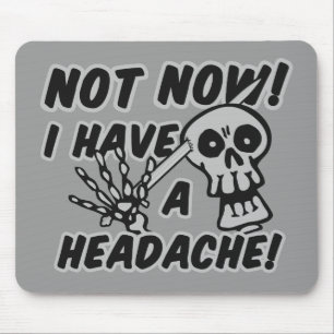 Mousepad Engraçado Cefaleia pelo pescoço