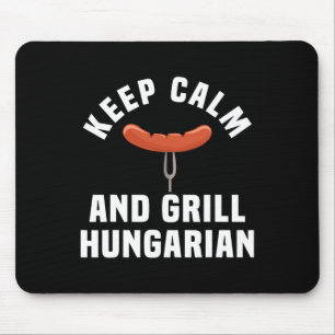 Mousepad Engraçado Churrasco de salsicha húngaro, humor cit