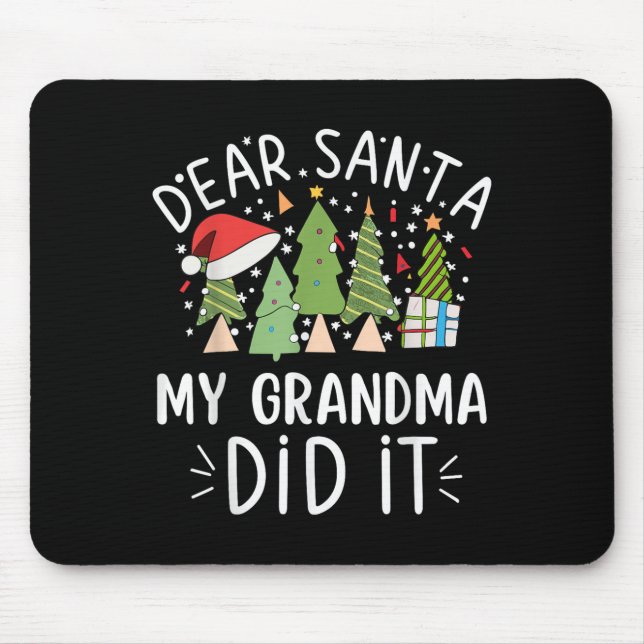Mousepad Engraçado Citação de Natal Dizendo Caros Papais no (Frente)