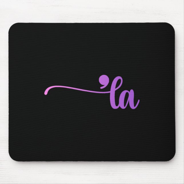 Mousepad Engraçado Comma La Coloring (Frente)