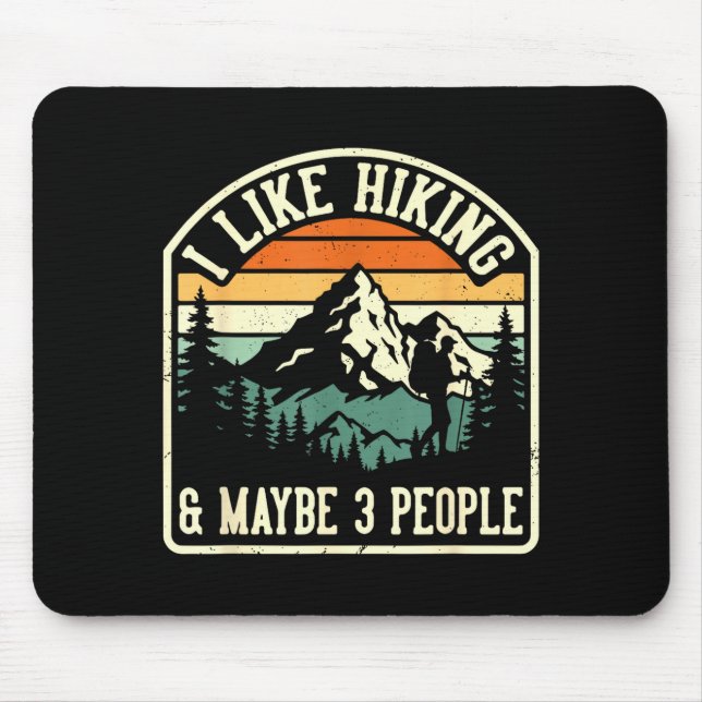 Mousepad Engraçado como caminhar e talvez 3 pessoas ao ar l (Frente)