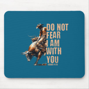 Mousepad Engraçado Cristão Caubói Touro Rodeio Western
