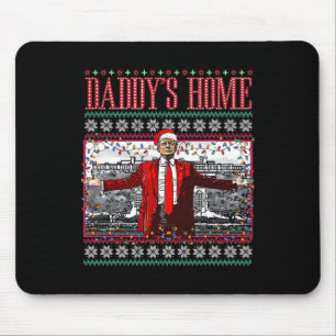 Mousepad Engraçado Daddys Home Trump Feio Sweater De Natal 