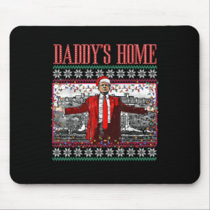 Mousepad Engraçado Daddys Home Trump Feio Sweater De Natal