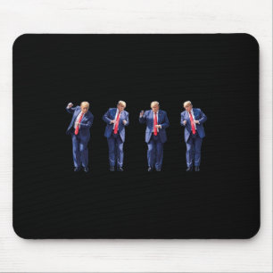 Mousepad Engraçado Dança De Trump Como Um Feliz Votando Tru