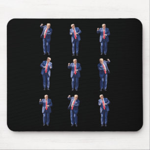 Mousepad Engraçado Dança De Trump Como Um Feliz Votando Tru