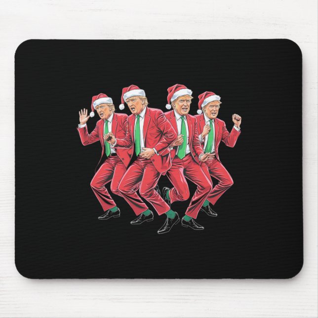 Mousepad Engraçado Dança Papai Noel Natal Pajam (Frente)