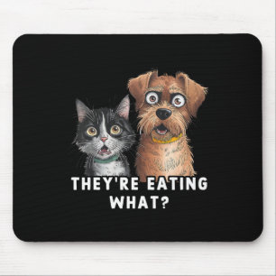 Mousepad Engraçado Debate Eleição 2024 Pets Dog Cat Eles sã