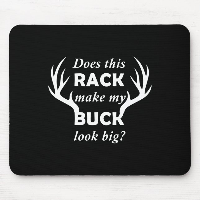 Mousepad Engraçado Deer Caçando Rack Grande (Frente)