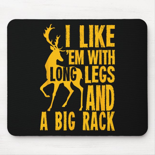 Mousepad Engraçado Deer Hunting, Presente Para Caçadores (Frente)
