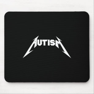Mousepad Engraçado Design Autismo Esqueleto Memorial Metal