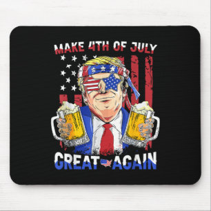 Mousepad Engraçado Dia da Independência Do Trump Torne 4 De