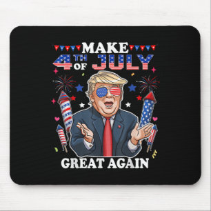 Mousepad Engraçado Dia da Independência Do Trump Torne 4 De