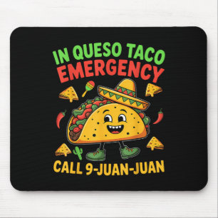 Mousepad Engraçado Dizer "Cinco de Mayo, mexicano Taco Fies