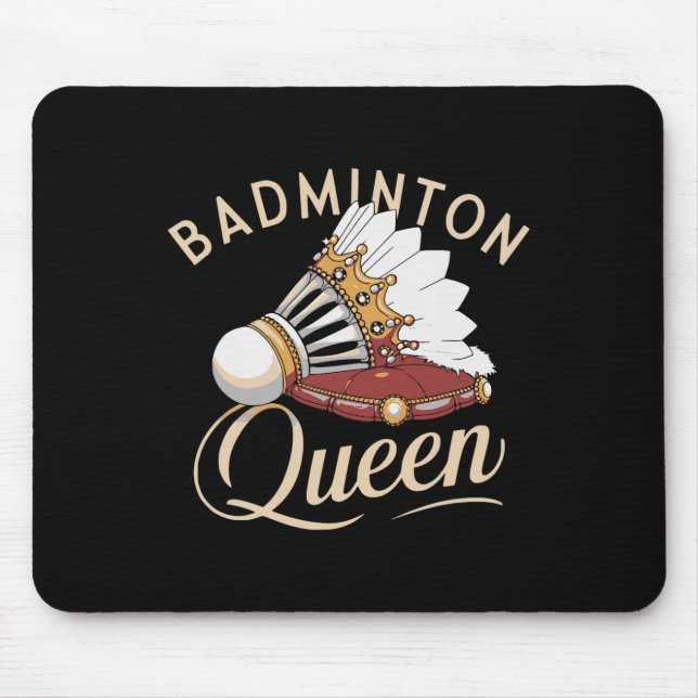 Mousepad Engraçado Dminton Player Love Shuttle Design 8 (Frente)