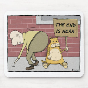 Mousepad engraçado do gato: A extremidade está
