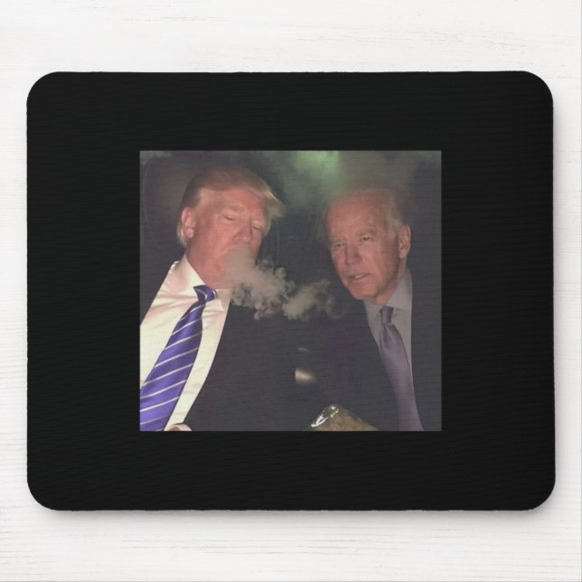 Mousepad Engraçado E Biden Fumando (Frente)