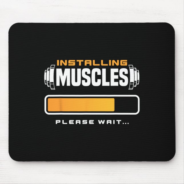 Mousepad Engraçado Elevação do Peso do Fortalecimento (Frente)