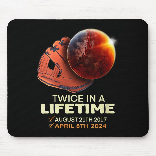 Mousepad Engraçado Em Mulheres Eclipse Solar Duas Vezes Na  (Frente)