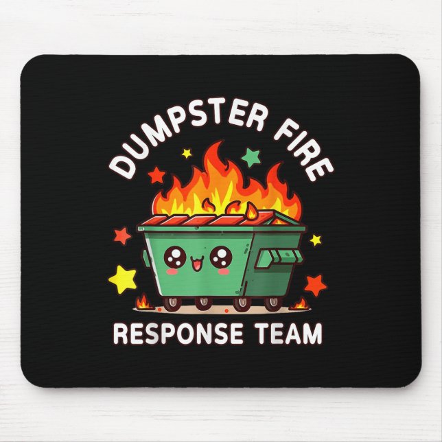 Mousepad Engraçado Equipe de Resposta a Incêndios Engraçado (Frente)