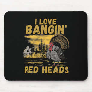 Mousepad Engraçado Eu Adoro Ngin 'Red Head Hunting Season T