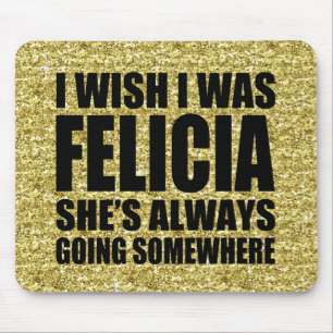 Mousepad Engraçado eu desejo que eu era adeus Dourado