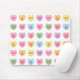 Mousepad Engraçado, fofo, conversa personalizada, doces, co