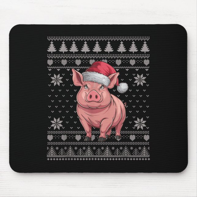 Mousepad Engraçado G Feia Papais noeis De Suéter De Natal X (Frente)