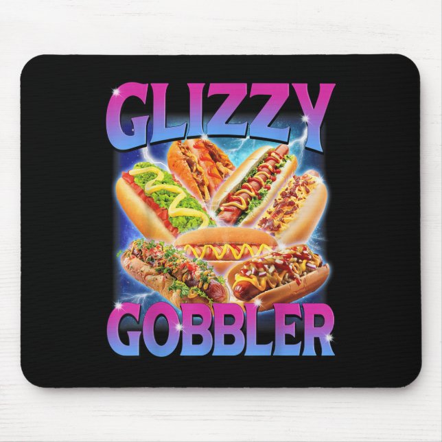 Mousepad Engraçado Glizzy Gobbler Meme Hilariary Hot Dog Gl (Frente)