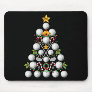 Mousepad Engraçado Golf Ball Natal Árvore Natal Golfe Amor