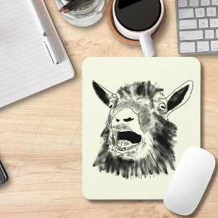 Mousepad Engraçado Gritante Desenhando Arte Animal Quirky