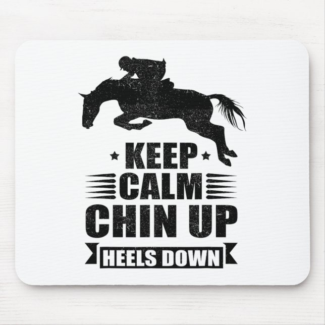 Mousepad Engraçado Horseback Andando Garotas Presentes Lega (Frente)