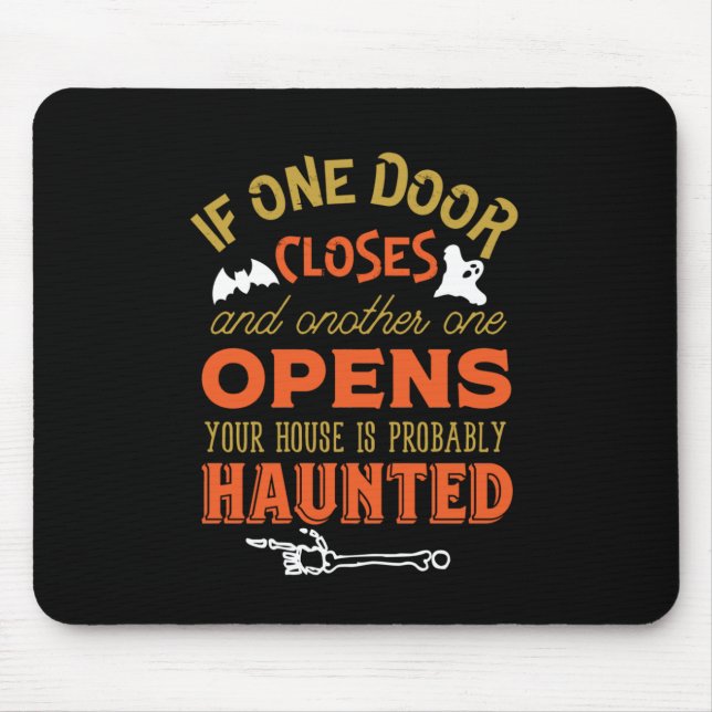 Mousepad Engraçado Hunny House Inspirational Cote Halloween (Frente)