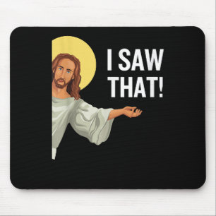 Mousepad Engraçado Jesus Meme Eu Vi Que Christian Cote Deus