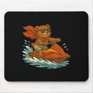 Mousepad Engraçado Jet Ski Teddy Bear Costume Para Adultos