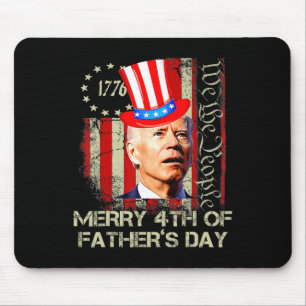 Mousepad Engraçado Joe Biden 4 de julho Feliz 4 de julho
