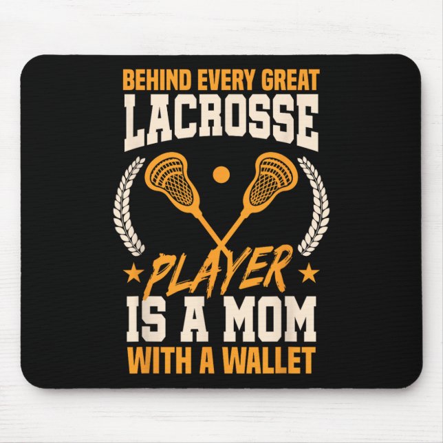 Mousepad Engraçado Lacrosse, mãe Dia de as mães (Frente)