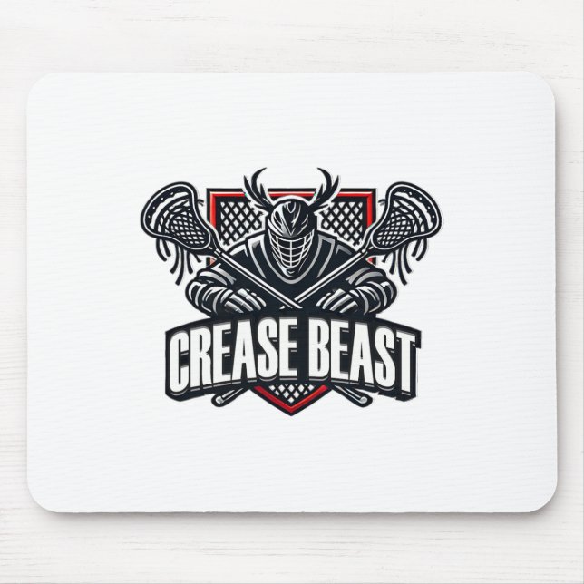 Mousepad Engraçado Lacrosse Ops Alerta De Lama De Borracha (Frente)