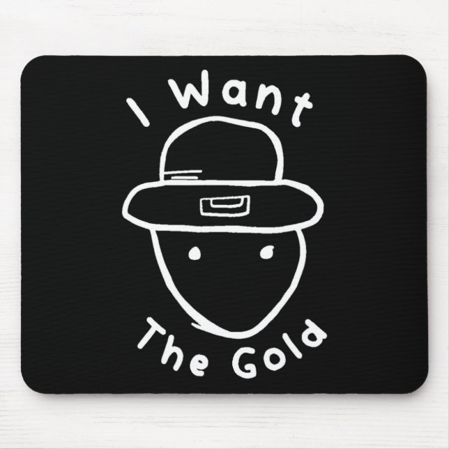 Mousepad Engraçado Leprechaun Amateur Sketch Meme St Patric (Frente)