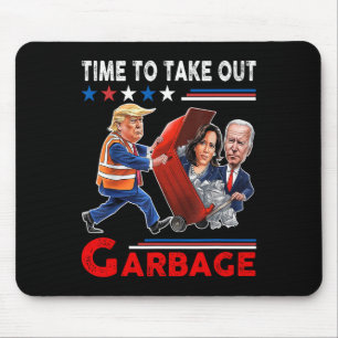 Mousepad Engraçado Lixo Para Trump 2024 - Hora De Sair