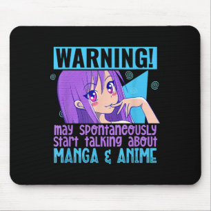 Mousepad Engraçado Manga Anime Lover Otaku Weeb Cita Anime