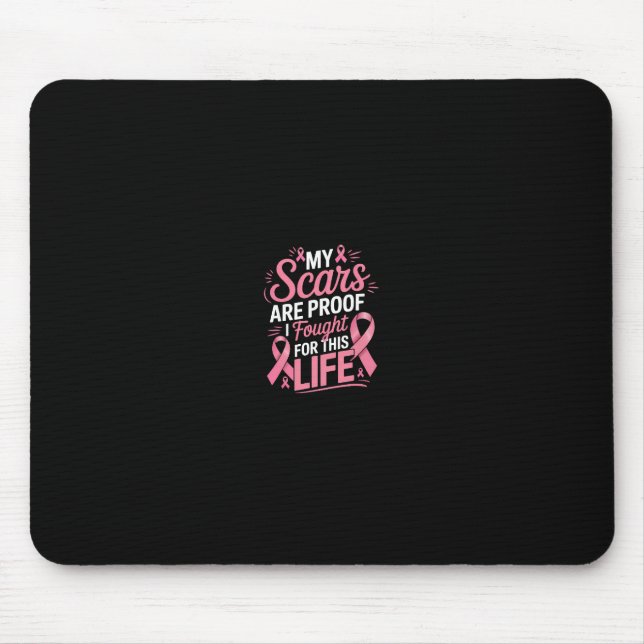 Mousepad Engraçado Mastectomia, Cancer do peito (Frente)
