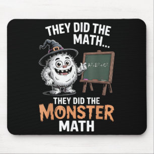 Mousepad Engraçado Monstro Professor de Matemática Hallowee