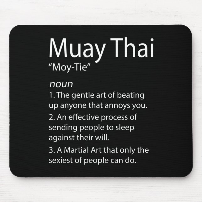 Mousepad Engraçado Muay Thai E Tailandês Boxing - Muay Thai (Frente)