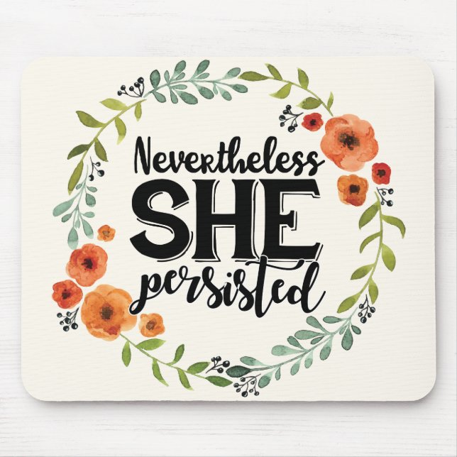 Mousepad Engraçado não obstante persistiu meme bonito do (Frente)