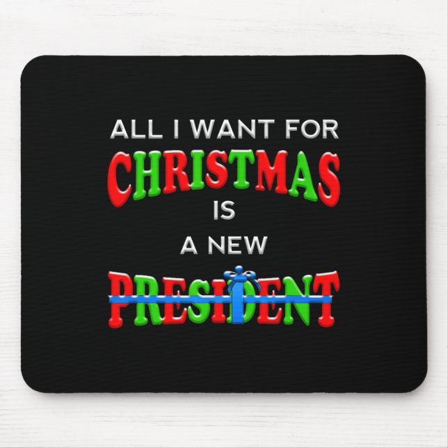 Mousepad Engraçado Natal Anti-Biden Homens Mulheres (Frente)